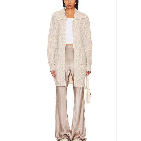 More to Come - Kara Wrap Cardigan in Gray Beige - Picture 5 of 6